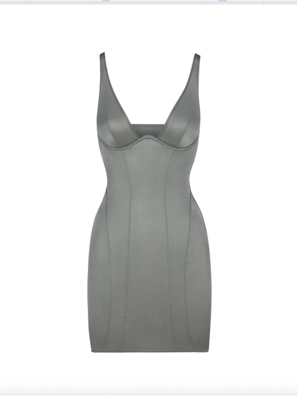 SKIMS Bodycon Mini Dress in Gray